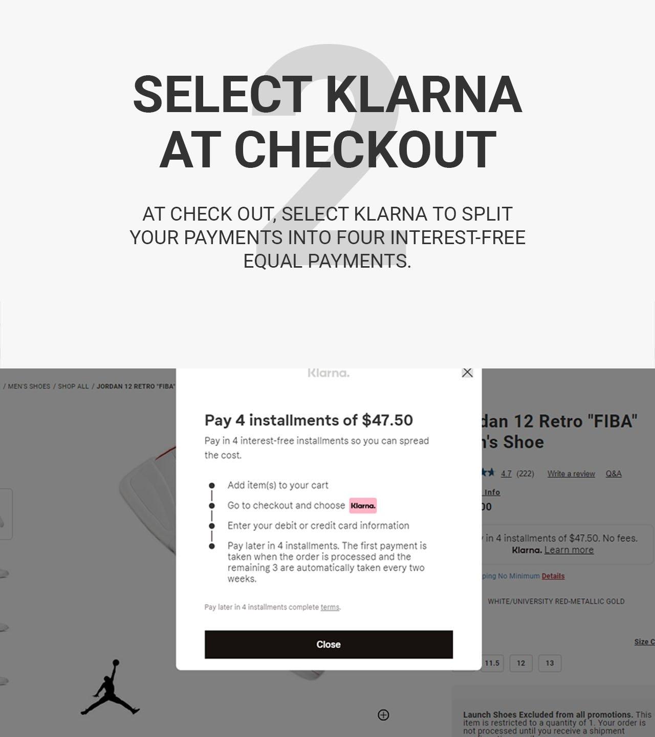 Klarna Buy Now, Pay Later Hibbett City Gear